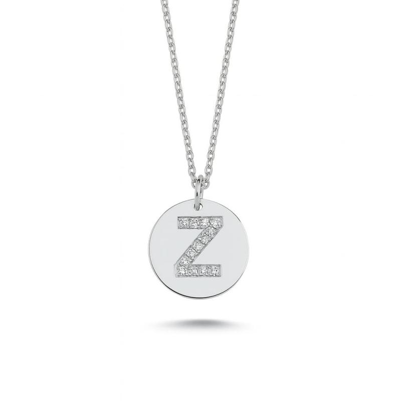 Diamond Letter "Z" Pendant Necklace
