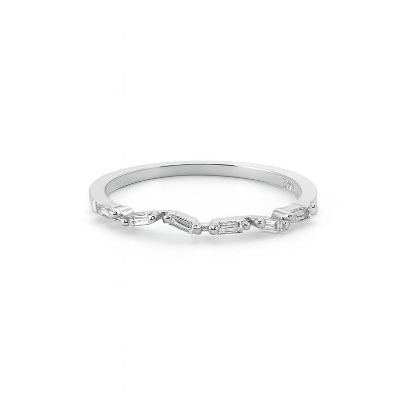 Staggered Baguette Diamond Ring