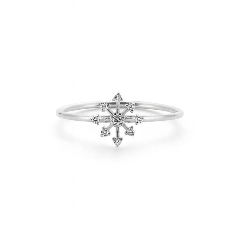 Snowflake Diamond Ring