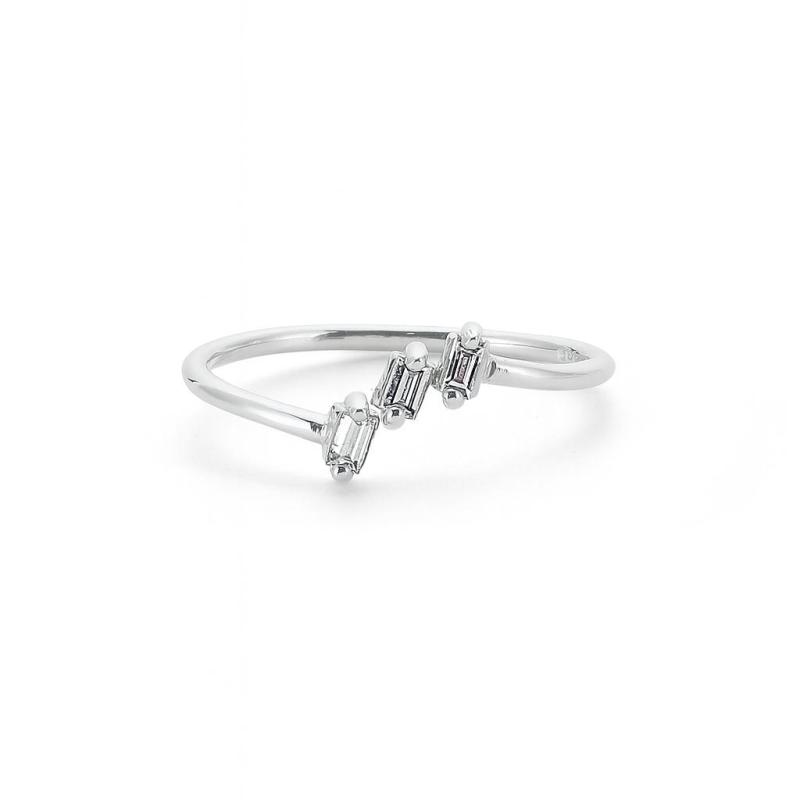Three-Stone Baguette Diamond Ring