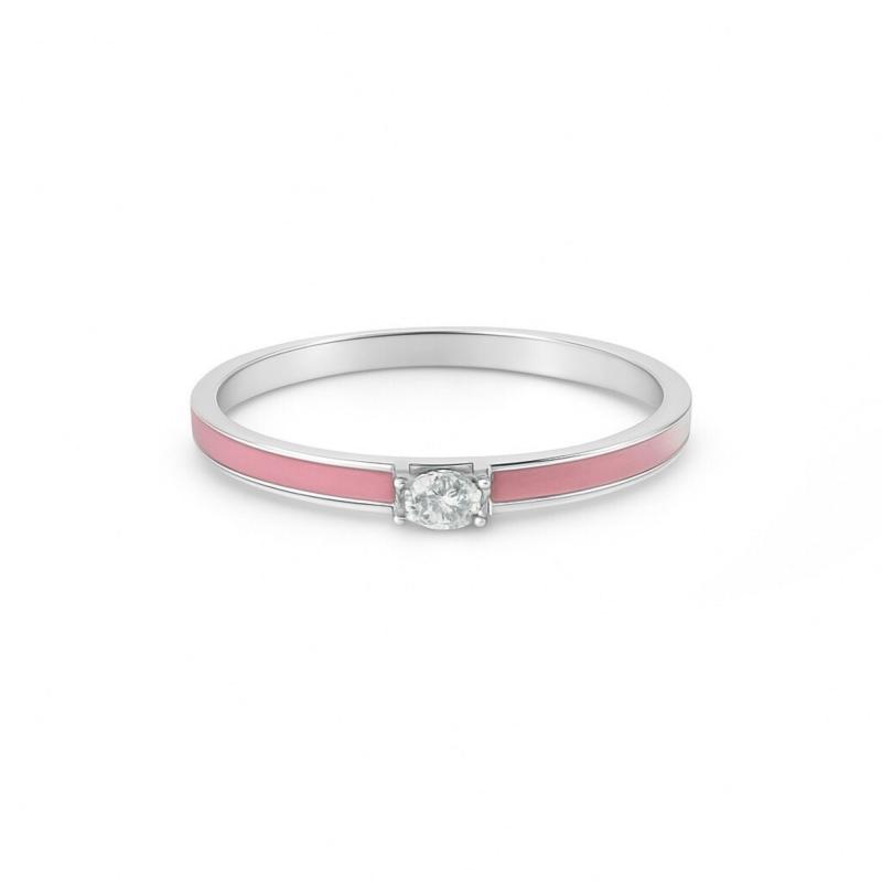 Pink Glow Oval Ring