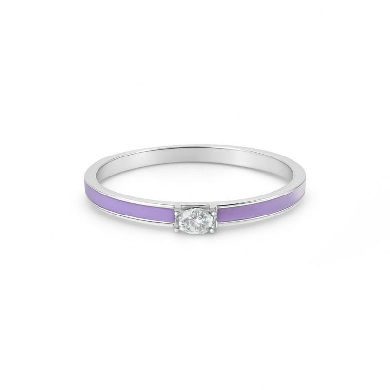 Purple Glow Oval Ring