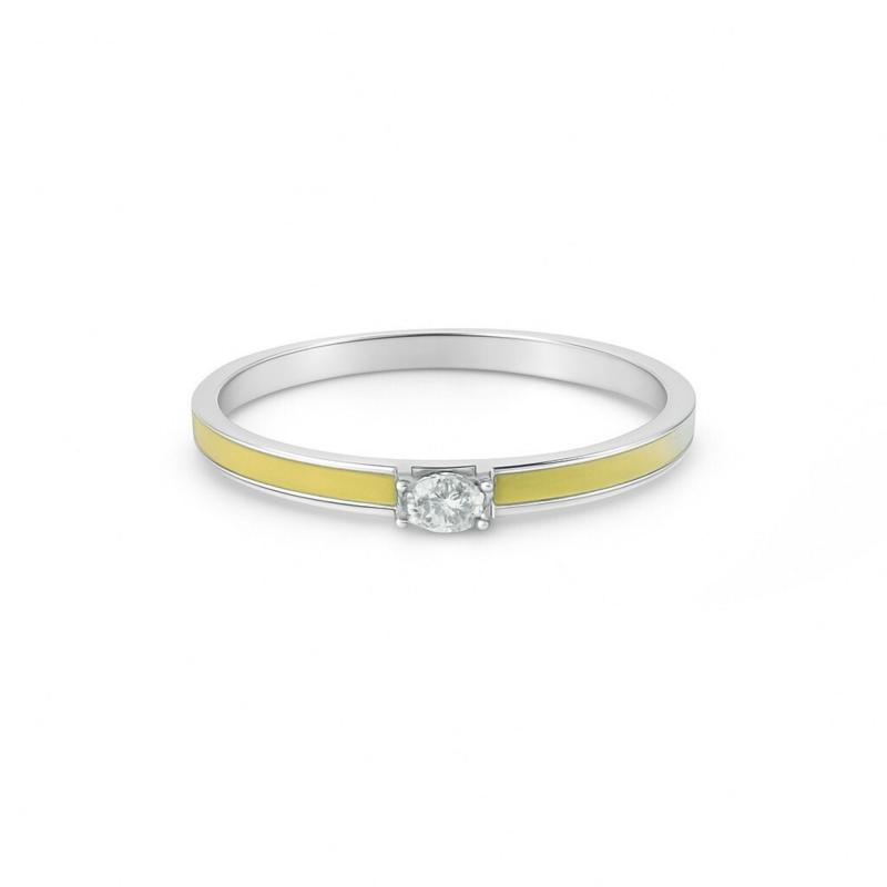 Yellow Glow Oval Ring