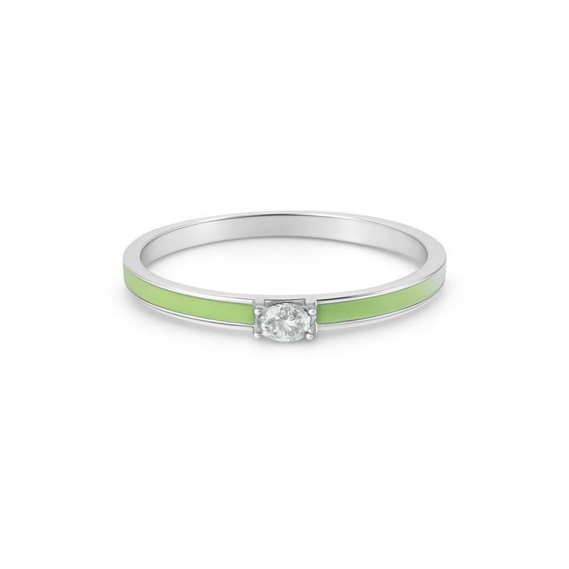 Green Glow Oval Ring