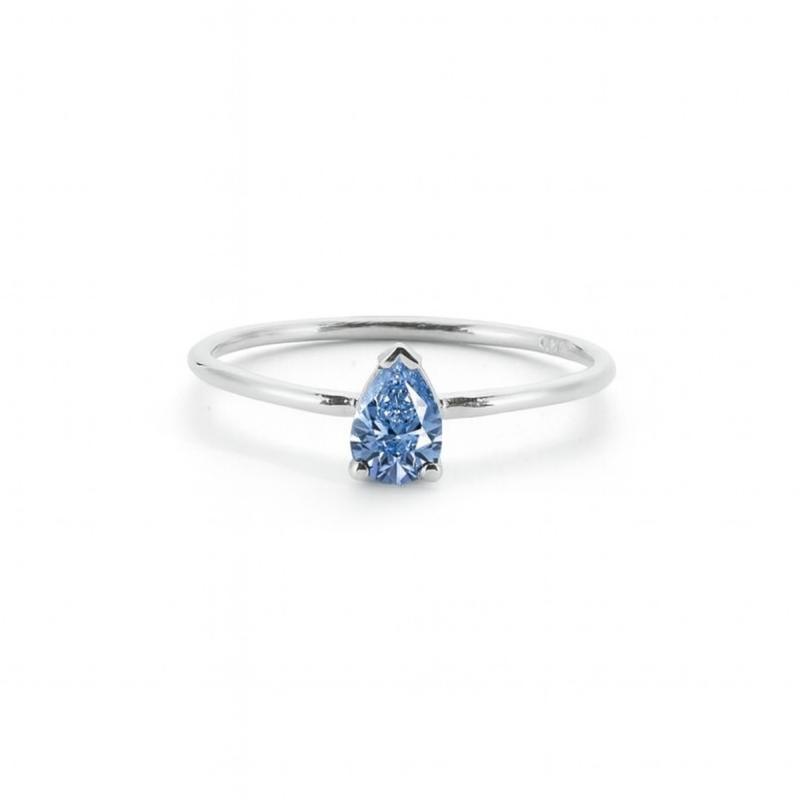 Blue Grand Drop Ring