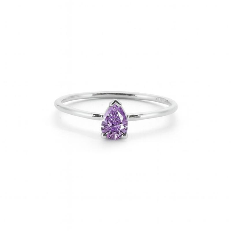 Purple Grand Drop Ring