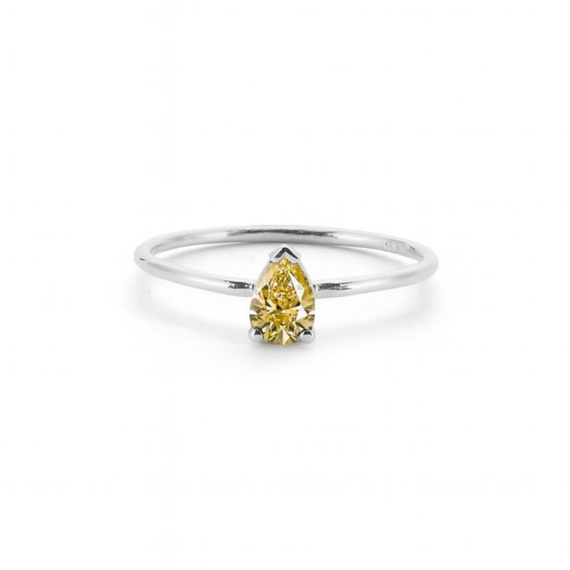 Yellow Grand Drop Ring