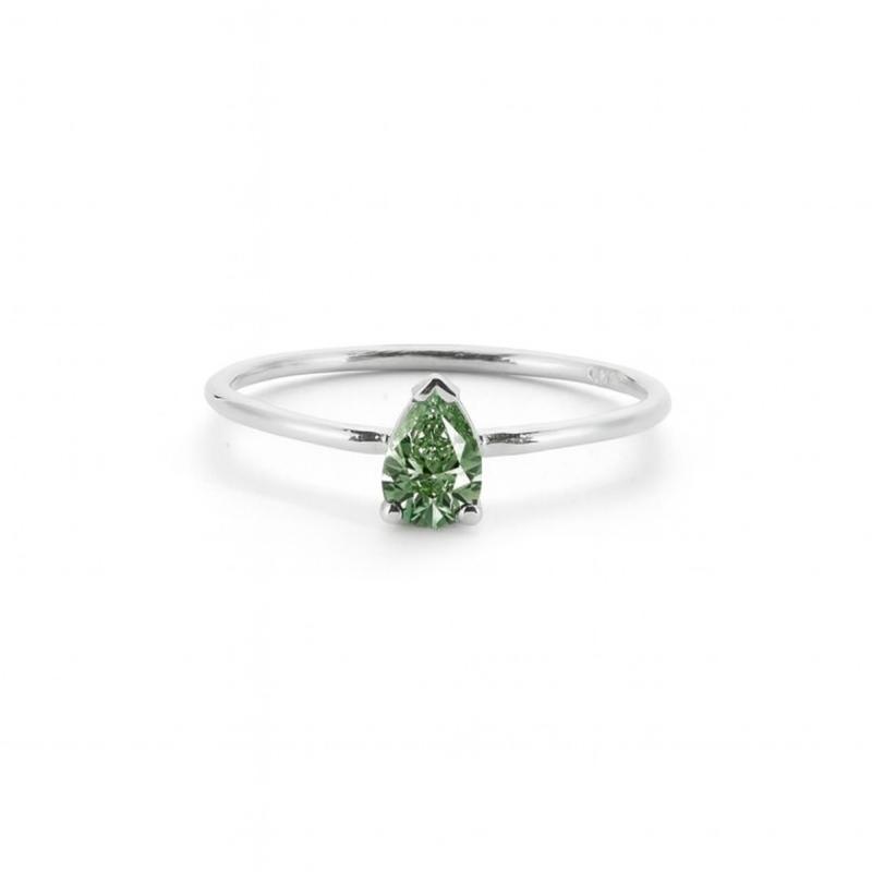 Green Grand Drop Ring
