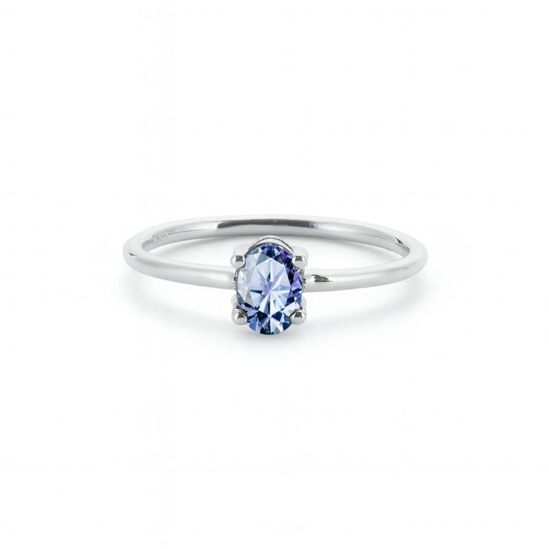 Blue Pure Oval Ring