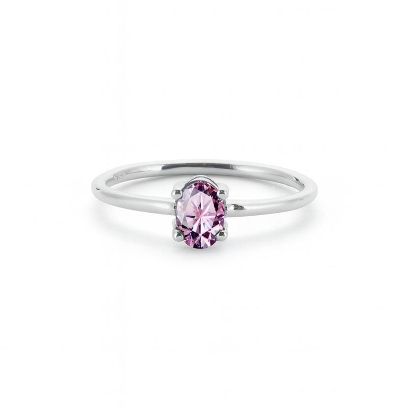 Pink Pure Oval Ring