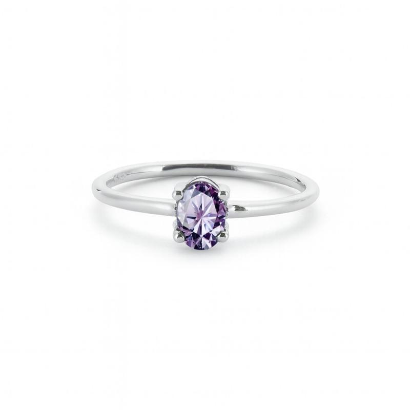 Purple Pure Oval Ring