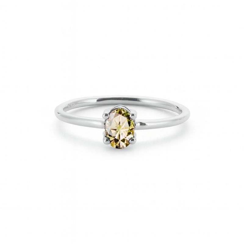 Yellow Pure Oval Ring
