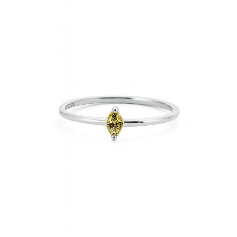 Yellow Marquise Ring