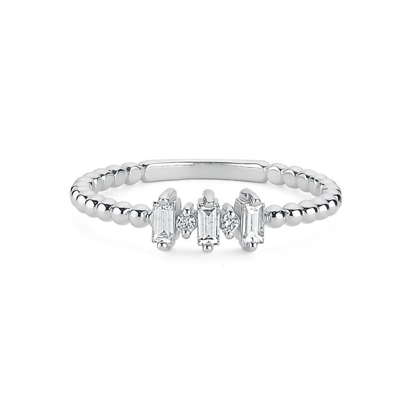 Three Baguette Diamond Ring